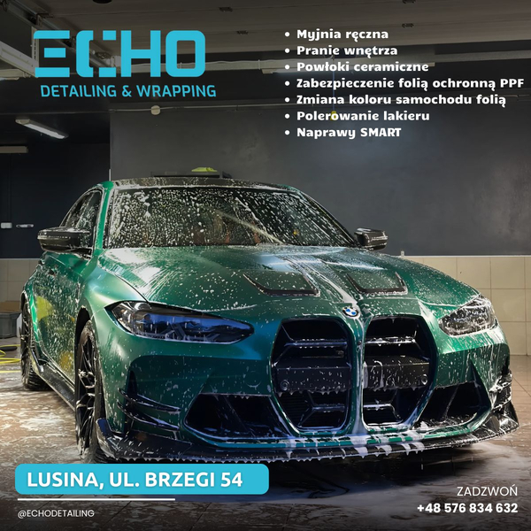 Zdjęcie na okładce dla Echo Detailing & Wrapping | detailing | myjnia | Folia PPF | powłoki ceramiczne